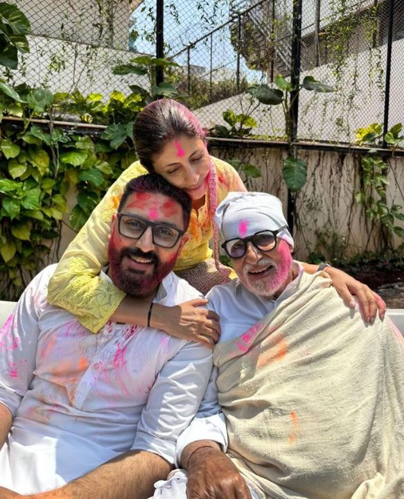 Shweta with Abhishek Amitabh